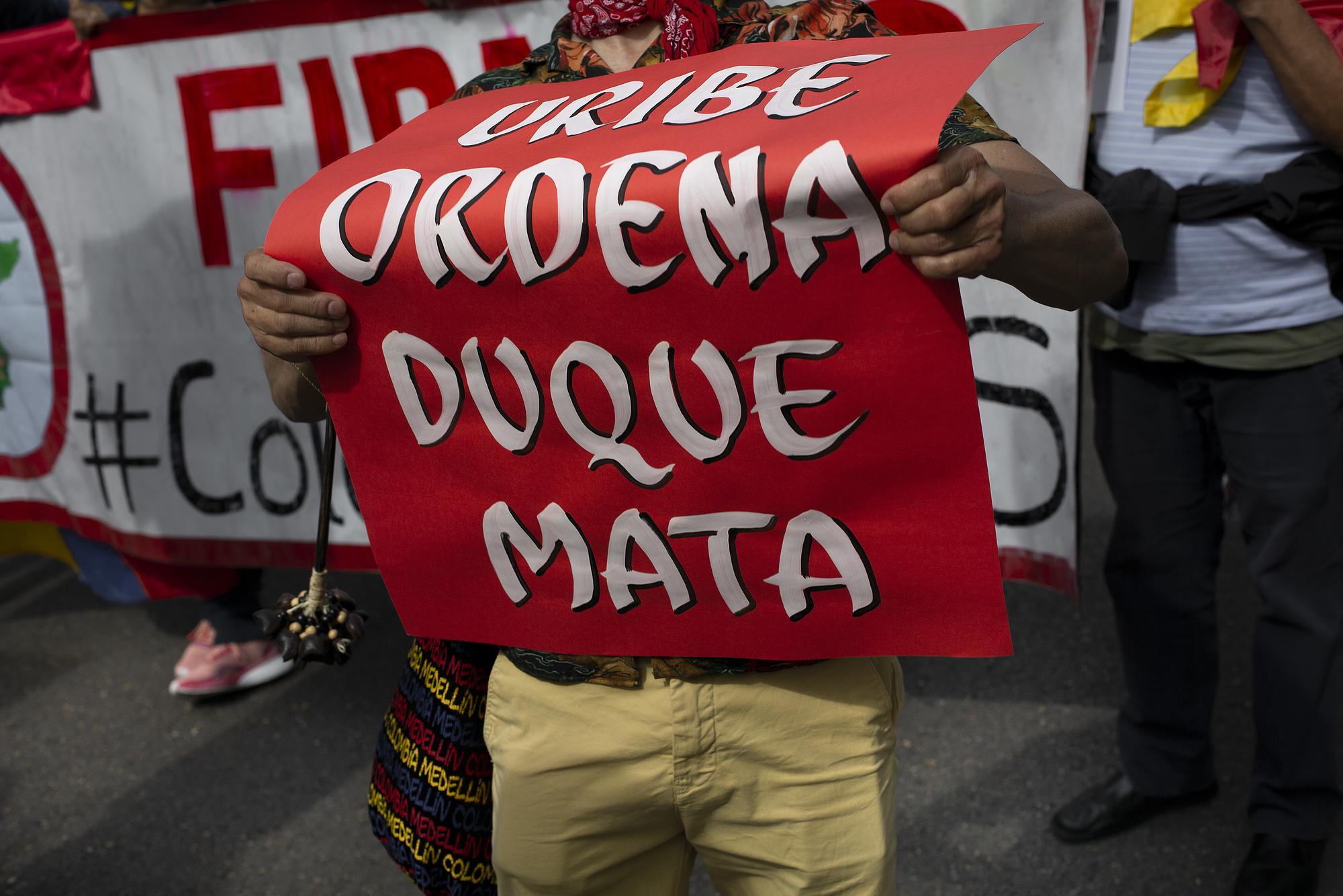 Manifestación por Colombia en Madrid 6